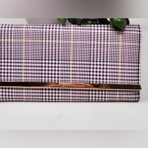 Time & Tru Purple Plaid RFID Fits Smart PHONES Piper Clutch Organizer Wallet